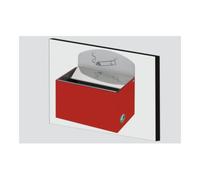 VAR VAR Cendrier mural WH 13 avec plaque rouge 0,8 l Quantité:1