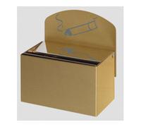 VAR VAR Cendrier mural WH 13, insert cendrier en tôle d'acier zinguée 0,8 l, finition laiton Quantité:1