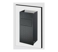 VAR VAR Cendrier mural WH 62 alu anodisé argent antique 2 l/16 l Quantité:1