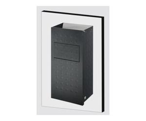 VAR VAR Cendrier mural WH 62 alu anodisé argent antique 2 l/16 l Quantité:1