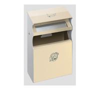 VAR VAR Cendrier mural WH 63 ivoire 15 l Quantité:1