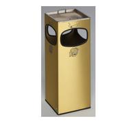 VAR VAR Collecteur de déchets/cendrier 4 compartiments MS/VA 28,4 l en laiton Quantité:1