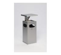 VAR VAR Collecteur de déchets/cendrier B 32 avec toit de protection renforcé en acier inoxydable 38 l Quantité:1