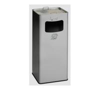 VAR VAR Collecteur de déchets/cendrier B 32R argent 53,4 l Quantité:1