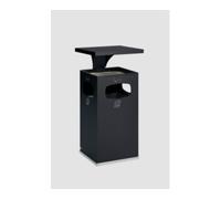 VAR VAR Collecteur de déchets/cendrier B 42 avec toit de protection et insert intérieur anthracite 72 l Quantité:1