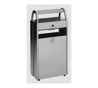 VAR VAR Collecteur de déchets/cendrier B 48 argent 9 l/60 l Quantité:1