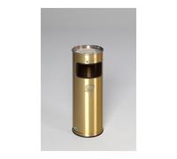 VAR VAR Collecteur de déchets/cendrier H 66 MS/VA inox 16,7 l finition laiton Quantité:1