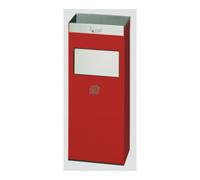 VAR VAR Collecteur de déchets/cendrier H 77 × I 21 cm rouge 2 l/21 l Quantité:1