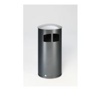 VAR VAR Collecteur de déchets D 44 avec couvercle argent antique, insert intérieur 86 l Quantité:1