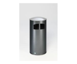 VAR VAR Collecteur de déchets D 44 avec couvercle argent antique, insert intérieur 86 l Quantité:1