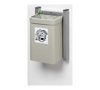 VAR VAR Collecteur de déchets modèle ''City'' mural G3 autocollant pictogramme déchets résiduels gris 15 l Quantité:1