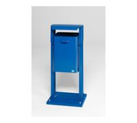 VAR VAR Collecteur de déchets type AG 08 avec plaque de fond et toit bleu gentiane 40 l Quantité:1