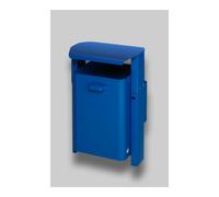 VAR VAR Collecteur de déchets type AG 08 pour fixation murale ou sur tube avec toit bleu gentiane 40 l Quantité:1
