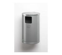VAR VAR Collecteur de déchets type WR 1 pour fixation murale ou sur tube argent 30 l Quantité:1
