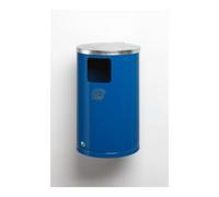 VAR VAR Collecteur de déchets type WR 1 pour fixation murale ou sur tube, bleu gentiane 30 l Quantité:1