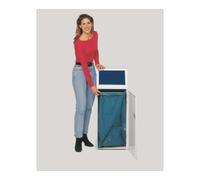 VAR VAR Collecteur de déchets WSG 69 avec trappe avant, anneau de serrage, bleu gentiane 70 l Quantité:1