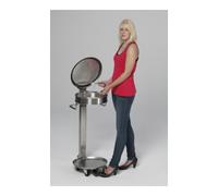 VAR VAR Collecteur mobile de déchets avec pédale en inox Quantité:1