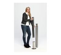VAR VAR Colonne cendrier H 103 inox mat 4,2 l Quantité:1