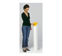 VAR VAR Colonne porte-cendrier SG 105 E corps blanc - tête jaune 2 l Quantité:1