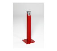 VAR VAR Colonne porte-cendrier SG 105 E corps rouge - tête argent 2 l Quantité:1