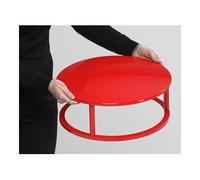 VAR VAR Couvercle en plastique rouge signalisation pour cendrier sur pied en plastique Quantité:1