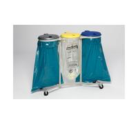 VAR VAR Couvercle KS 3 compartiments mobile (4 roulettes) jaune bleu argent Quantité:1