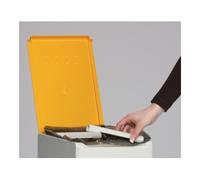 VAR VAR Couvercle pour conteneur en plastique 40 l jaune Quantité:1