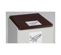 VAR VAR Couvercle pour conteneur plastique 60 l brun Quantité:1