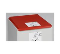 VAR VAR Couvercle pour conteneur plastique 60 l rouge Quantité:1