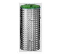 VAR VAR Dispositifs compacts de collecte des déchets avec couvercle vert en acier inoxydable et tôle alu-duett Quantité:1