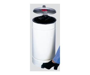 VAR VAR Euro-Pedal couvercle en plastique argent ivoire 60 l Quantité:1