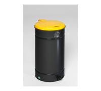 VAR VAR Euro-Pedal Couvercle en plastique jaune anthracite 60 l Quantité:1