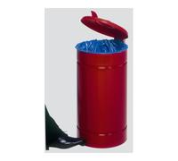 VAR VAR Euro-Pedal Couvercle en plastique rouge 60 l Quantité:1