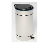 VAR VAR Euro-Pedal en acier inoxydable poli avec couvercle plastique noir 60 l Quantité:1