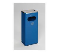 VAR VAR Récipient à cendres/collecteur déchets 32 l avec couvercle inox poli bleu gentiane (RAL 5010) 32 l Quantité:1