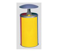 VAR VAR Station de tri 3 compartiments avec toit jaune bleu rouge 90 l Quantité:1