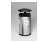 VAR VAR Station de tri 3 compartiments avec toit VA poli 90 l Quantité:1