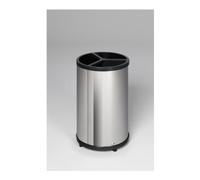 VAR VAR Station de tri 3 compartiments sans toit VA poli 90 l Quantité:1