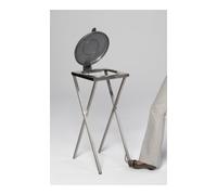 VAR VAR Support à ciseaux avec pédale et couvercle argenté Quantité:1
