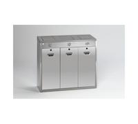 VAR VAR Système de tri des déchets en acier inoxydable 145 l Quantité:1