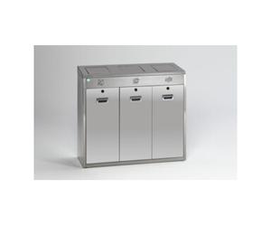 VAR VAR Système de tri des déchets en acier inoxydable 145 l Quantité:1
