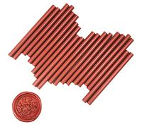 VARACL Lot de 20 bâtons de colle thermofusible pour sceaux de lettres - Idéal pour invitations de mariage,cartes,enveloppes,courriers à escargot, cartes postales, cartes de vœux, idées cadeaux (Rouge)