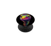 Varan Lézard Reptile Varan de Komodo Varan à Bandes Lézard PopSockets PopGrip Adhésif