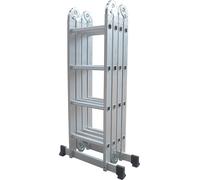Varan Motors - DLM104 6 IN 1 ALUMINIUM ÉCHELLE MULTIFONCTION 4,60 M ÉCHELLE À BOUCLES Échelle à articulations