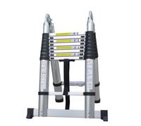 Echelle télescopique multi-fonctions en alu de 5.60m, 18 échelons