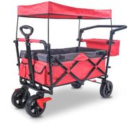 Varan Motors - FW005 Chariot main avec toit, frein et pliable, 122x55x109cm, max. 90kg chariot de transport