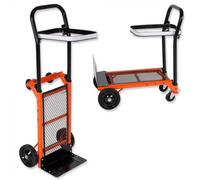 Varan Motors - HT4002 Diable multifonctions pliable - brouette, porte-poubelle charge max de 80KG