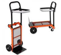 Varan Motors - HT4002 Diable multifonctions pliable - brouette, porte-poubelle charge max de 80KG
