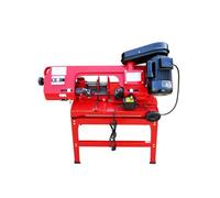 Varan Motors - NEMCB-02 Scie ruban pour mtal 370W 230v avec support et tau + coupe angulaire verticale et horizontale.