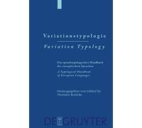 Varationstypologie/Variation Typology: A Typological Handbook of European